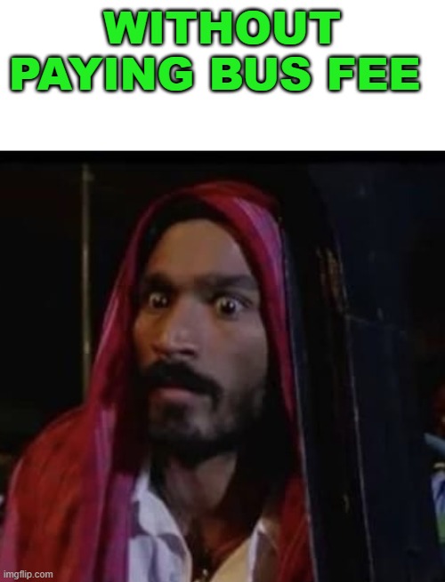 meme When you are travelling  in a college bus 