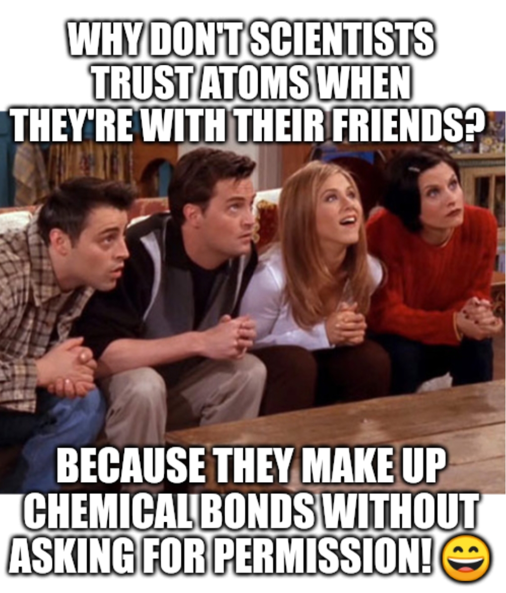 meme Chemical bond without reaction 