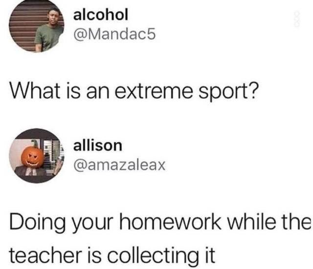 meme The extreme sport !