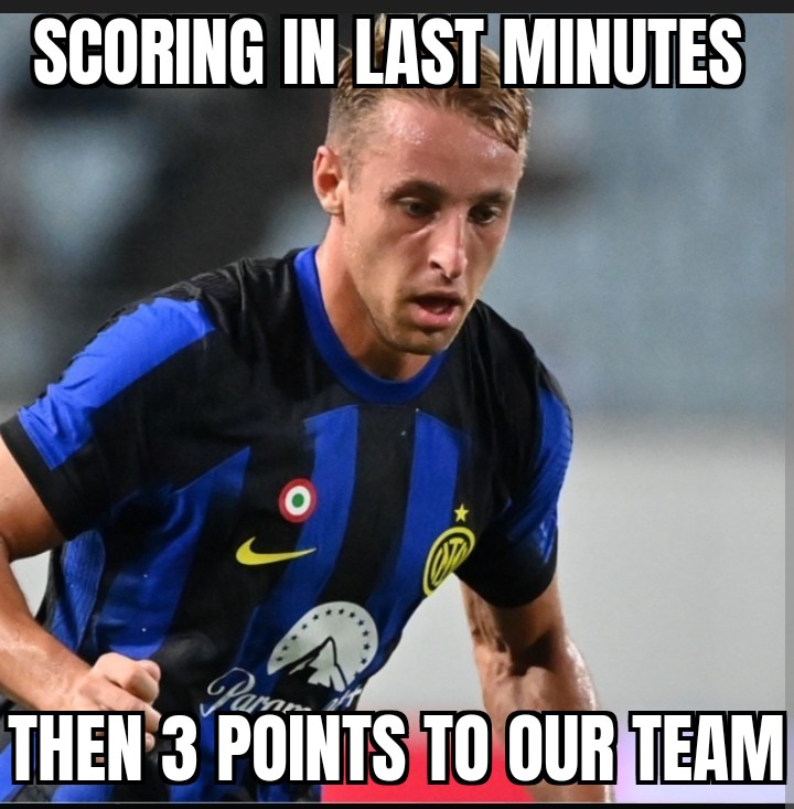 meme Late goal of Fratesi give 3 points to Inter against Hellas Verona