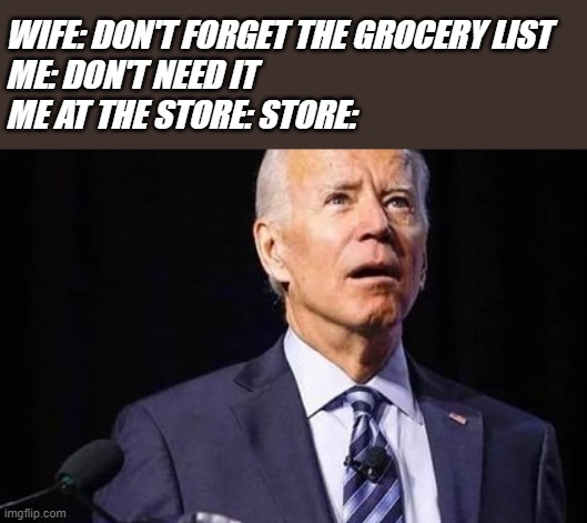  don't forget the grocery list 