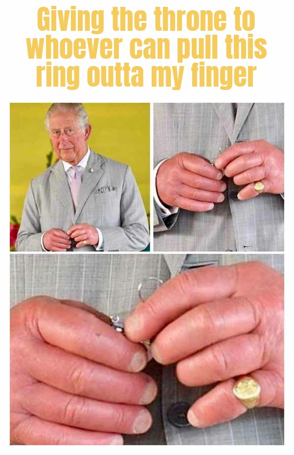 meme King Charles Sausage Fingers