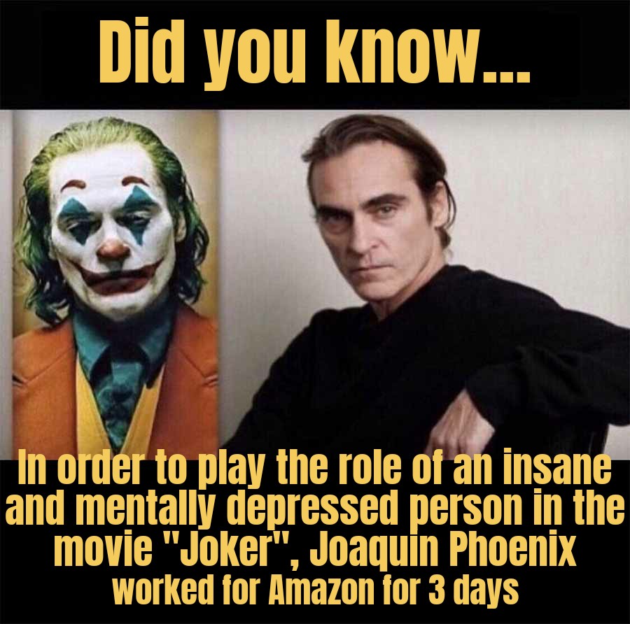 In Order to Play the Joker Joaquin Phoenix