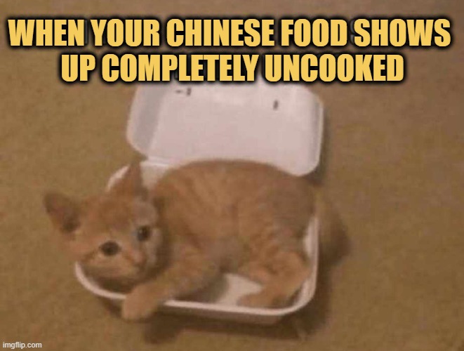 meme Chinese uncooked food 