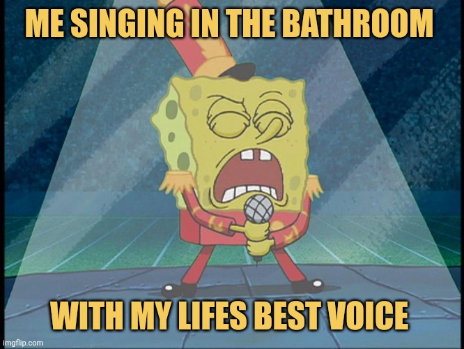 meme I can win few Oscars with my that voice in the bathroom 