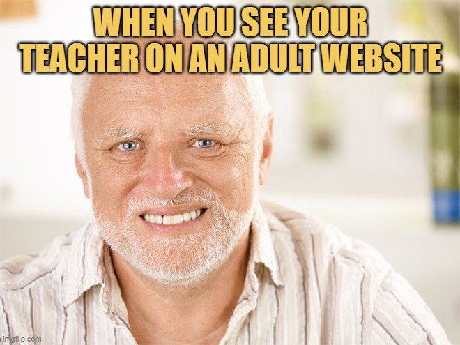 WHEN YOU SEE YOUR TEACHER ON AN ADULT WEBSITE