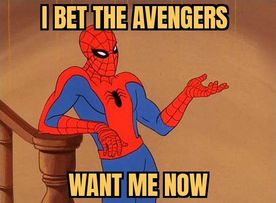 meme Spider-man not giving a Fuck
