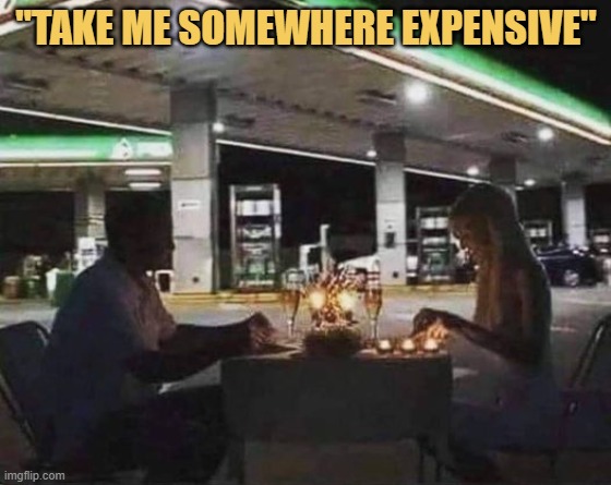 meme Gas station is expensive 