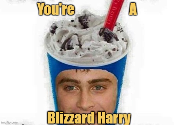 You're a Blizzard, Harry 🍦❄️