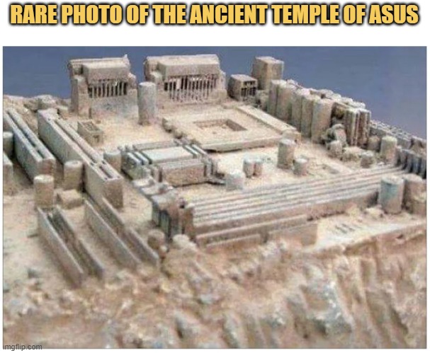 rare photo of the ancient temple of Asus