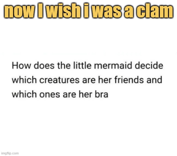 meme now I wish i was a clam
