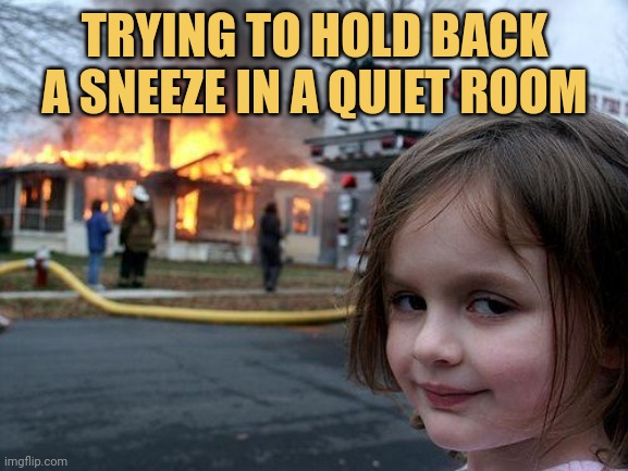 meme Holding back sneeze is an art 🎨🎭