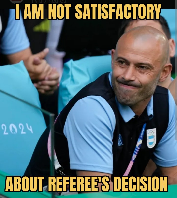 meme The referee canceled a goal of Olympic team of Argentina because of offside 