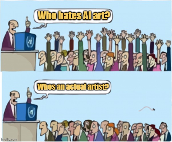 meme Ai art arguments on reddit