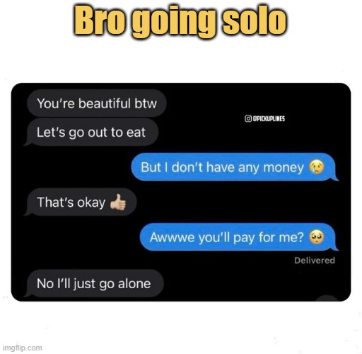 Gone solo