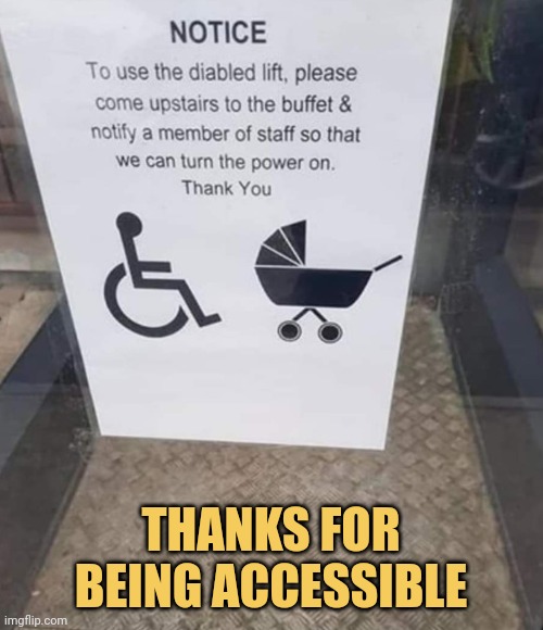 meme Thanks for being accessible