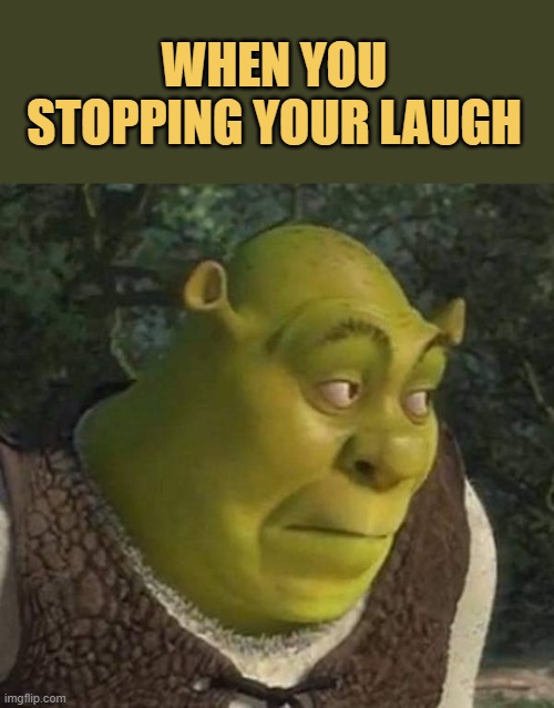 trying to laugh 