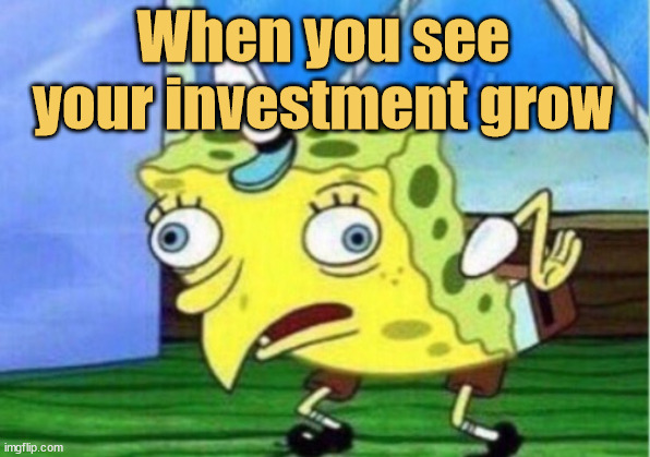 meme When I see my trading investment giving me some profits after losing millions :)