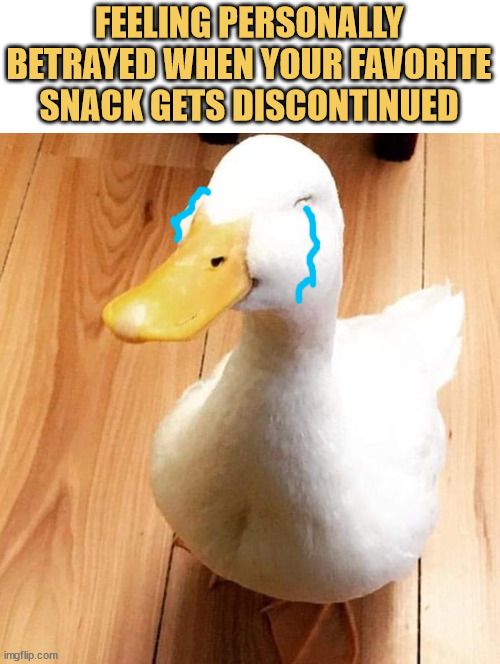 meme Feeling personally attacked when your favorite snack gets discontinued like the universe is conspiring against you
