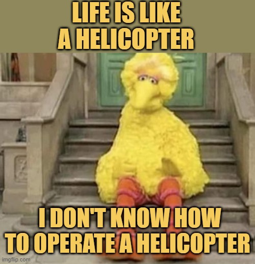 meme Life is like a helicopter 