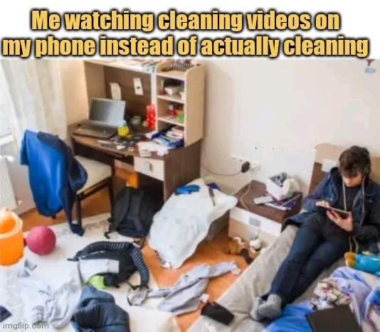 Bcz its satisfying to watch cleaning videoes but not satisfy to do it by your own