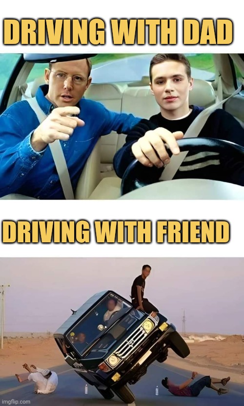 Driving with friend