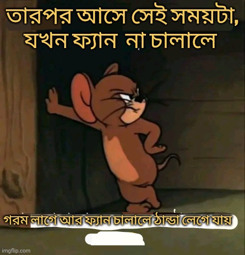 তারপর আসে সেই সময়টা, যখন ফ্যান  না চালালে 